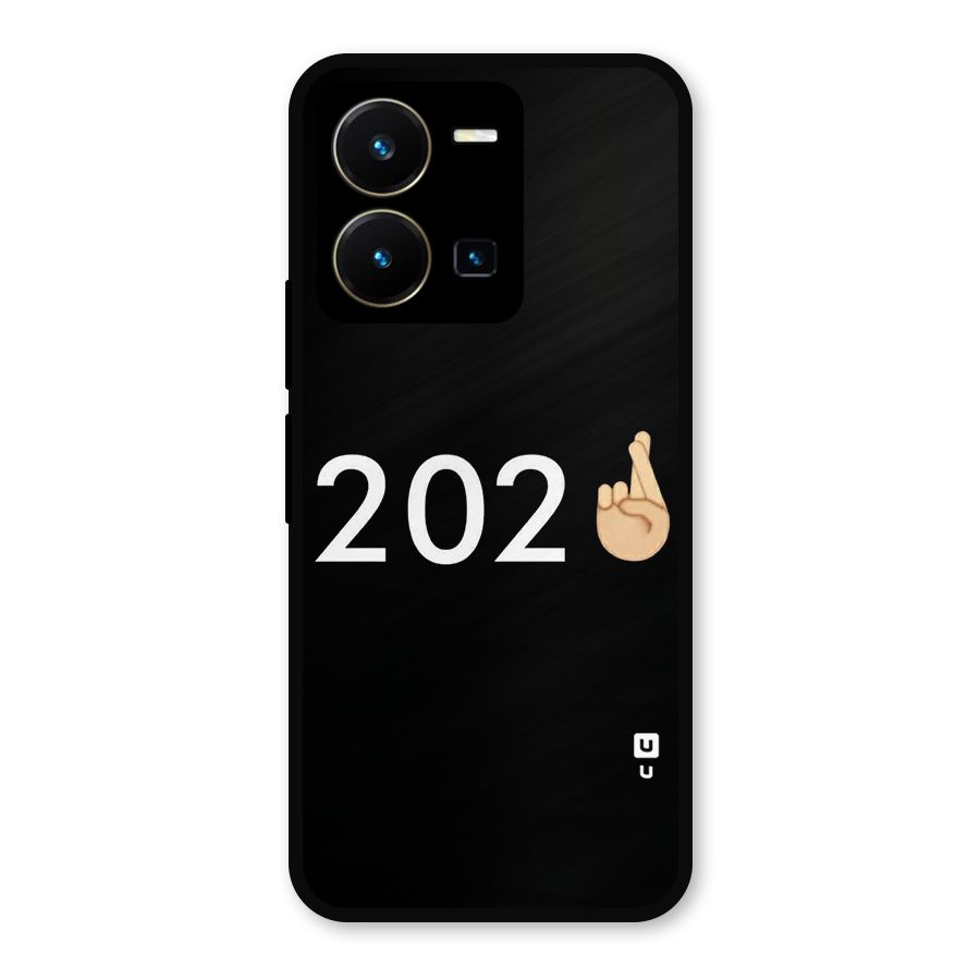 2021 Fingers Crossed Metal Back Case for Vivo Y35