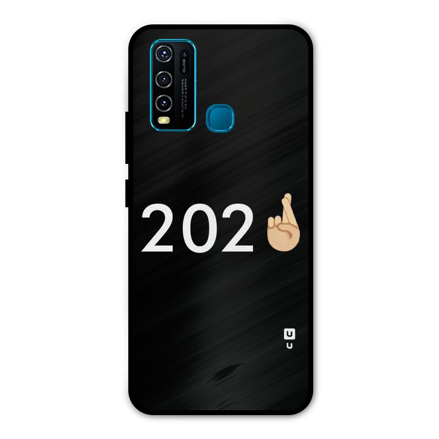 2021 Fingers Crossed Metal Back Case for Vivo Y50