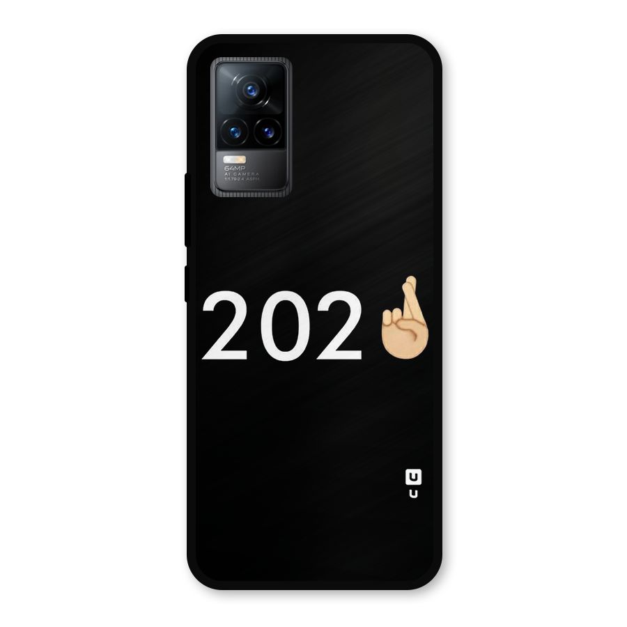 2021 Fingers Crossed Metal Back Case for Vivo Y73