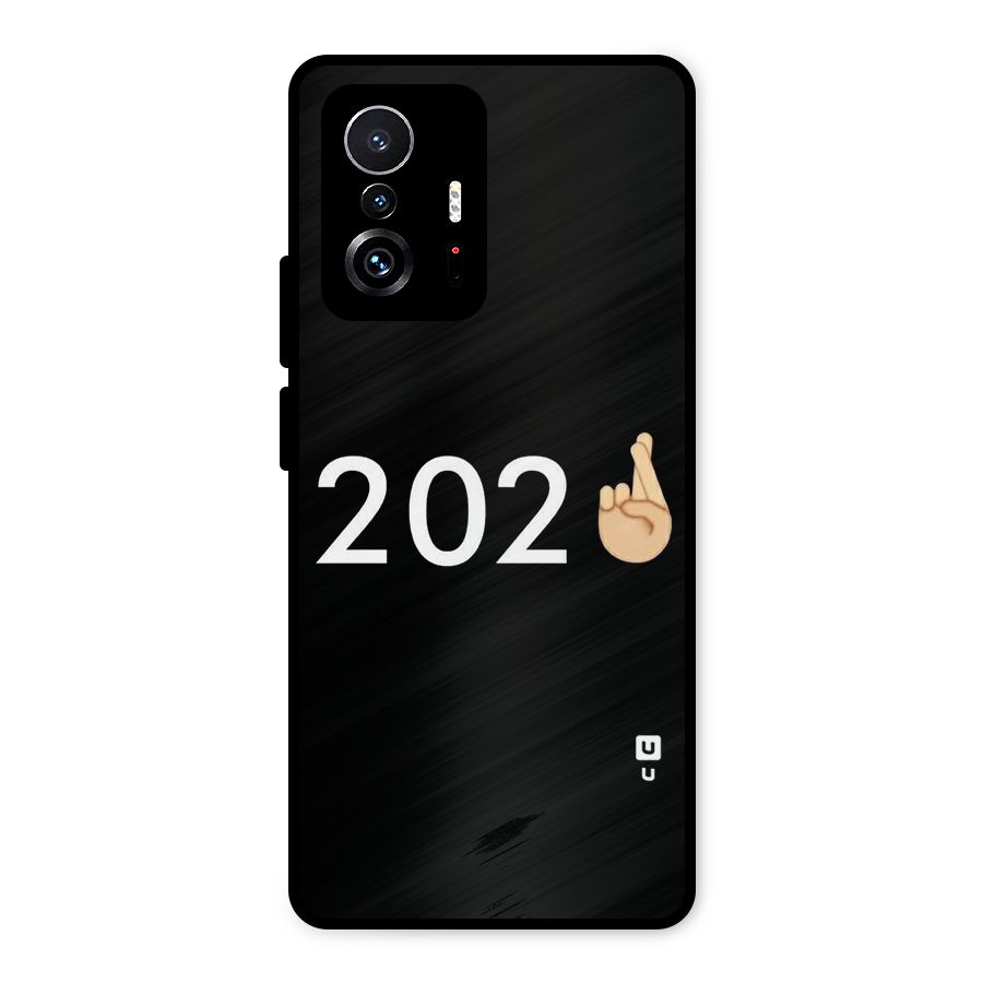 2021 Fingers Crossed Metal Back Case for Xiaomi 11T Pro