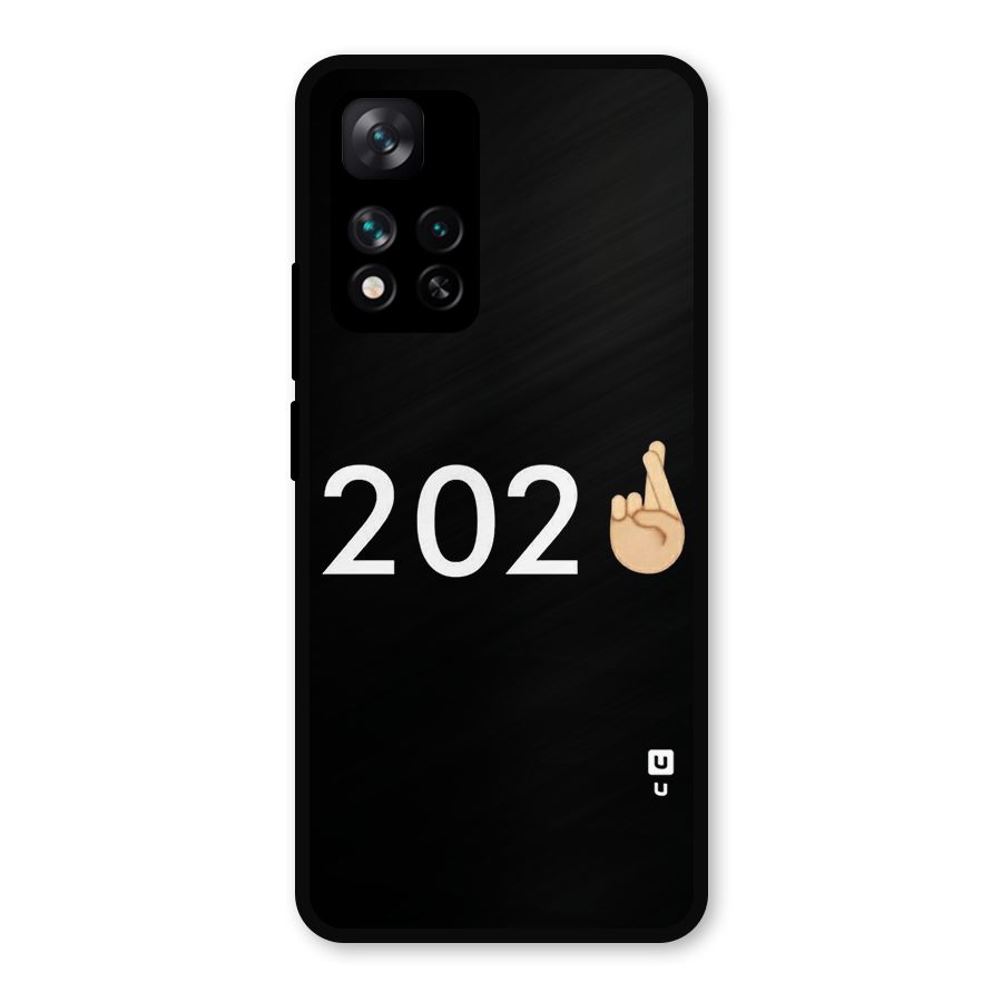 2021 Fingers Crossed Metal Back Case for Xiaomi 11i Hypercharge 5G