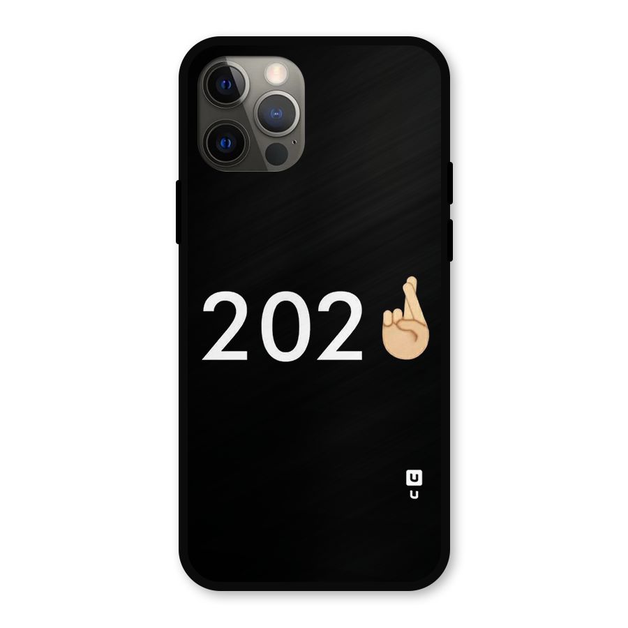 2021 Fingers Crossed Metal Back Case for iPhone 12 Pro
