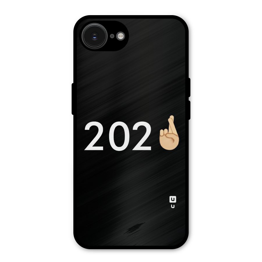 2021 Fingers Crossed Metal Back Case for iPhone 16e