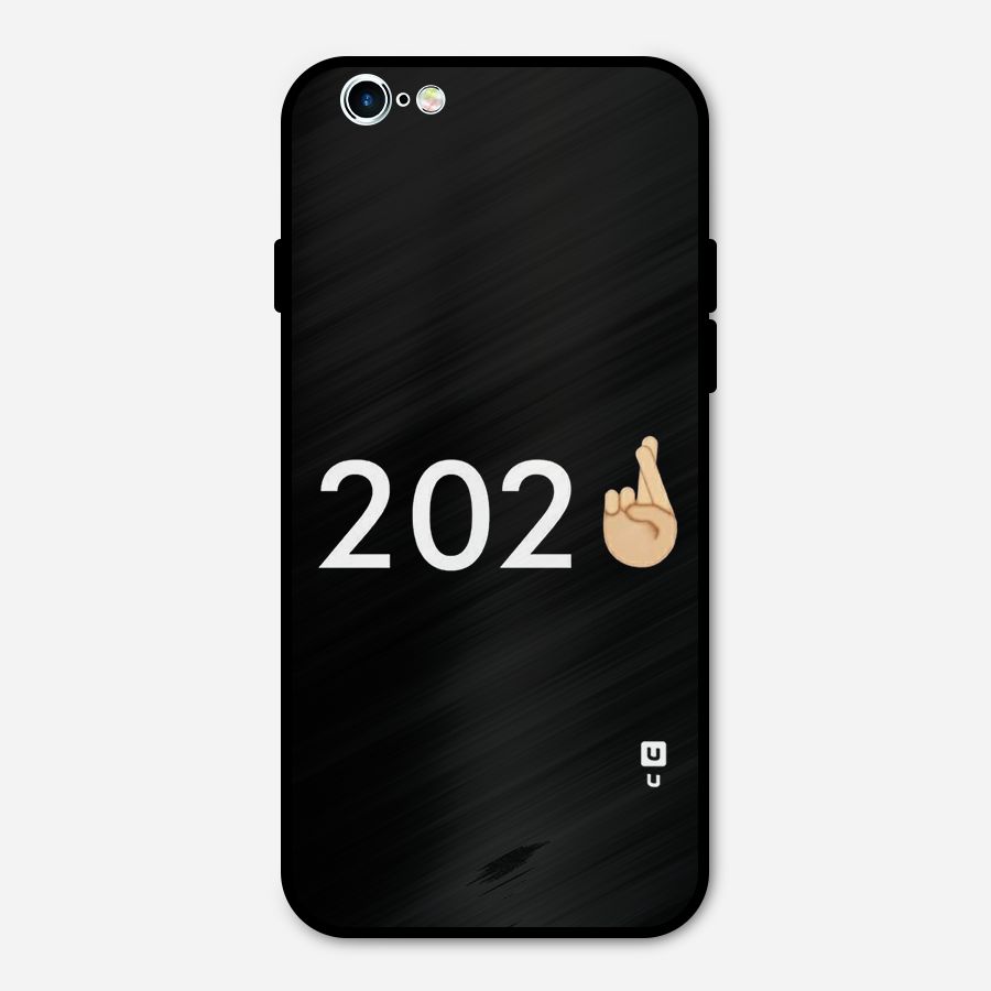 2021 Fingers Crossed Metal Back Case for iPhone 6 6s