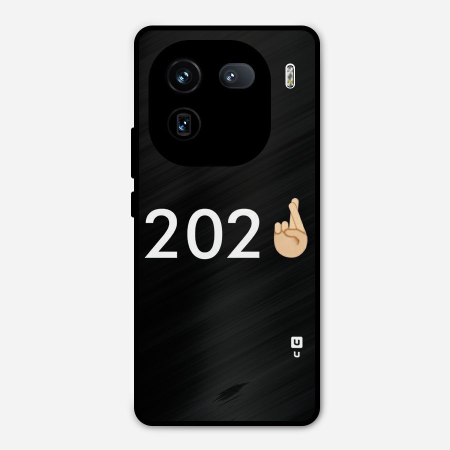 2021 Fingers Crossed Metal Back Case for iQOO 12