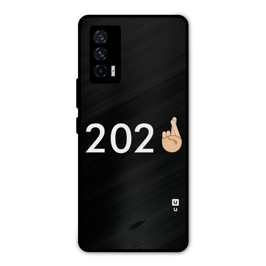 2021 Fingers Crossed Metal Back Case for iQOO 7 5G