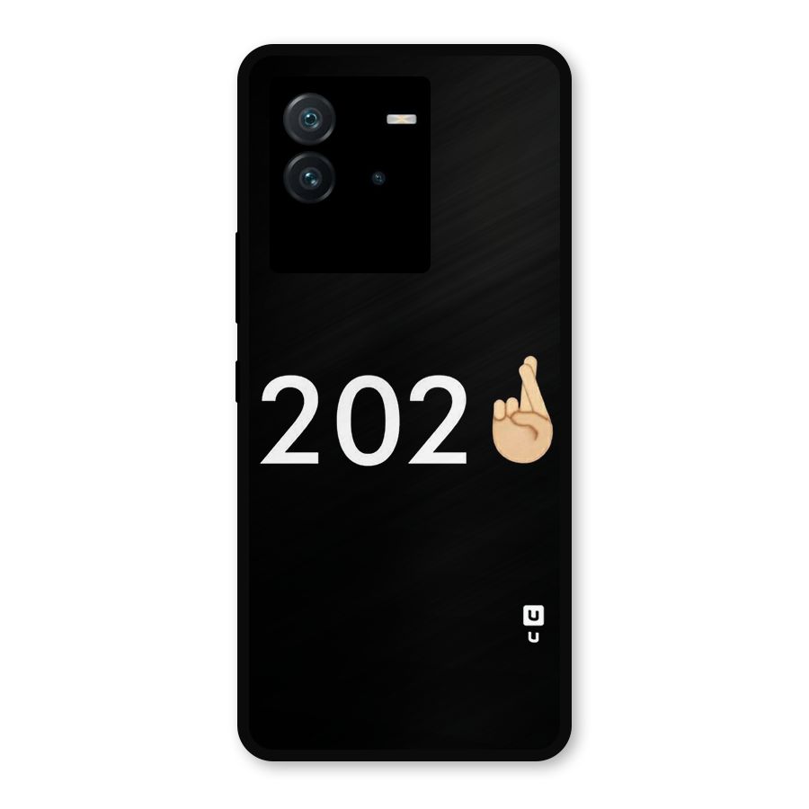 2021 Fingers Crossed Metal Back Case for iQOO Neo 6 5G