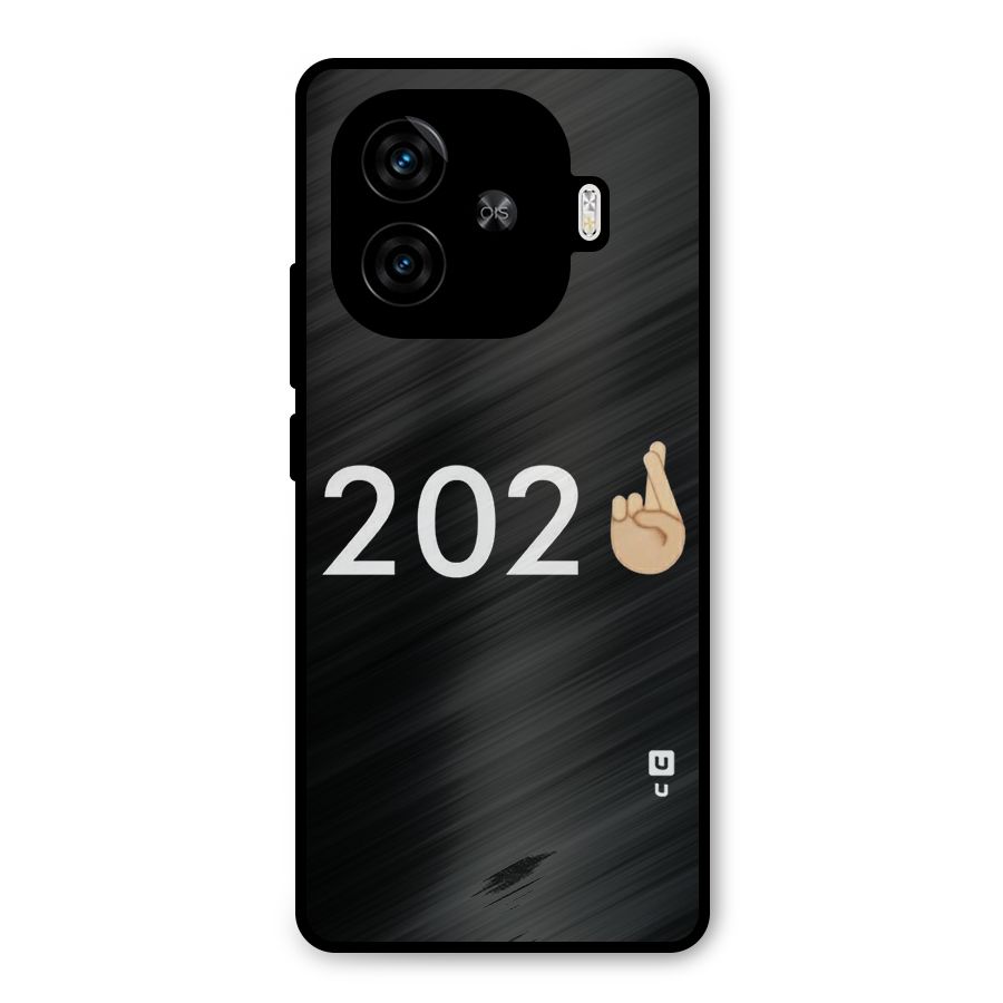2021 Fingers Crossed Metal Back Case for iQOO Z9 Turbo