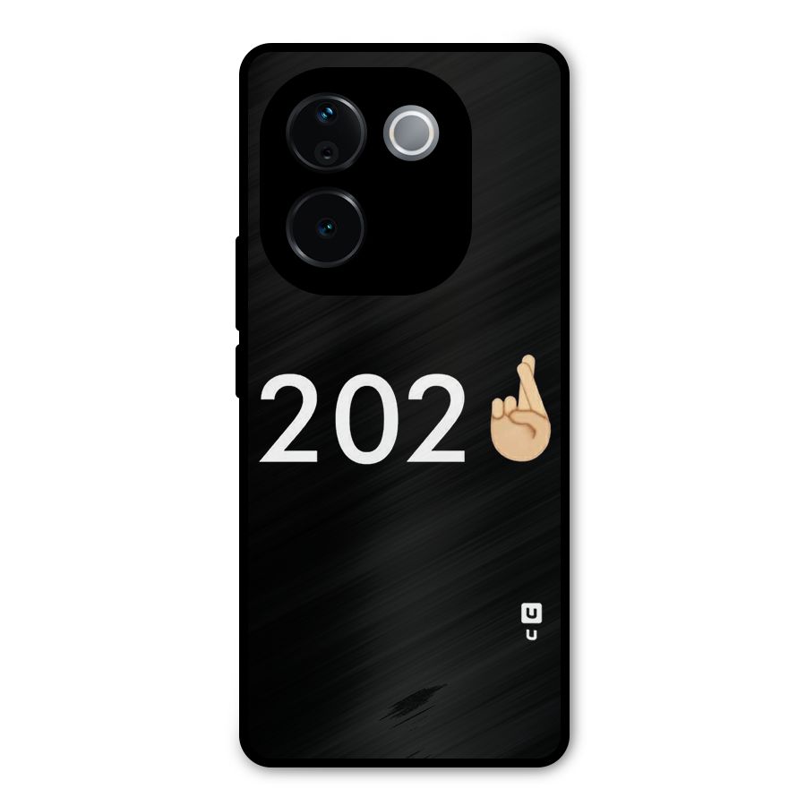 2021 Fingers Crossed Metal Back Case for iQOO Z9s Pro