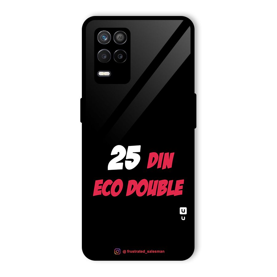 25 Din Eco Double Black Glass Back Case for Realme 8s 5G