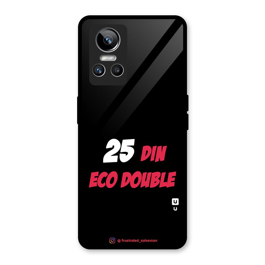 25 Din Eco Double Black Glass Back Case for Realme GT Neo 3