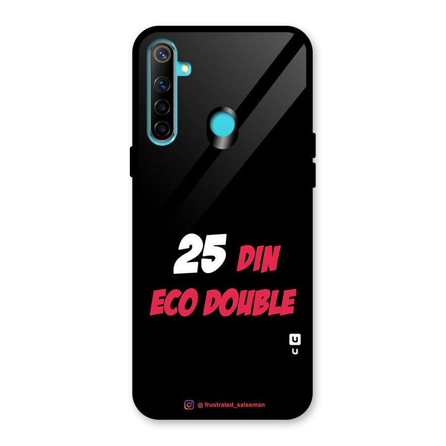 25 Din Eco Double Black Glass Back Case for Realme Narzo 10