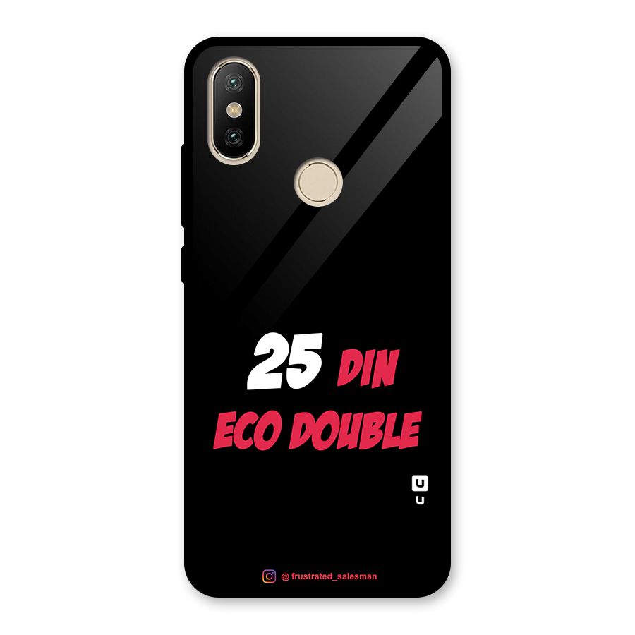 25 Din Eco Double Black Glass Back Case for Redmi A2