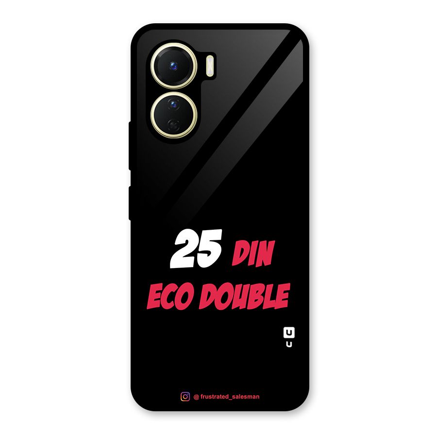 25 Din Eco Double Black Glass Back Case for Vivo Y56