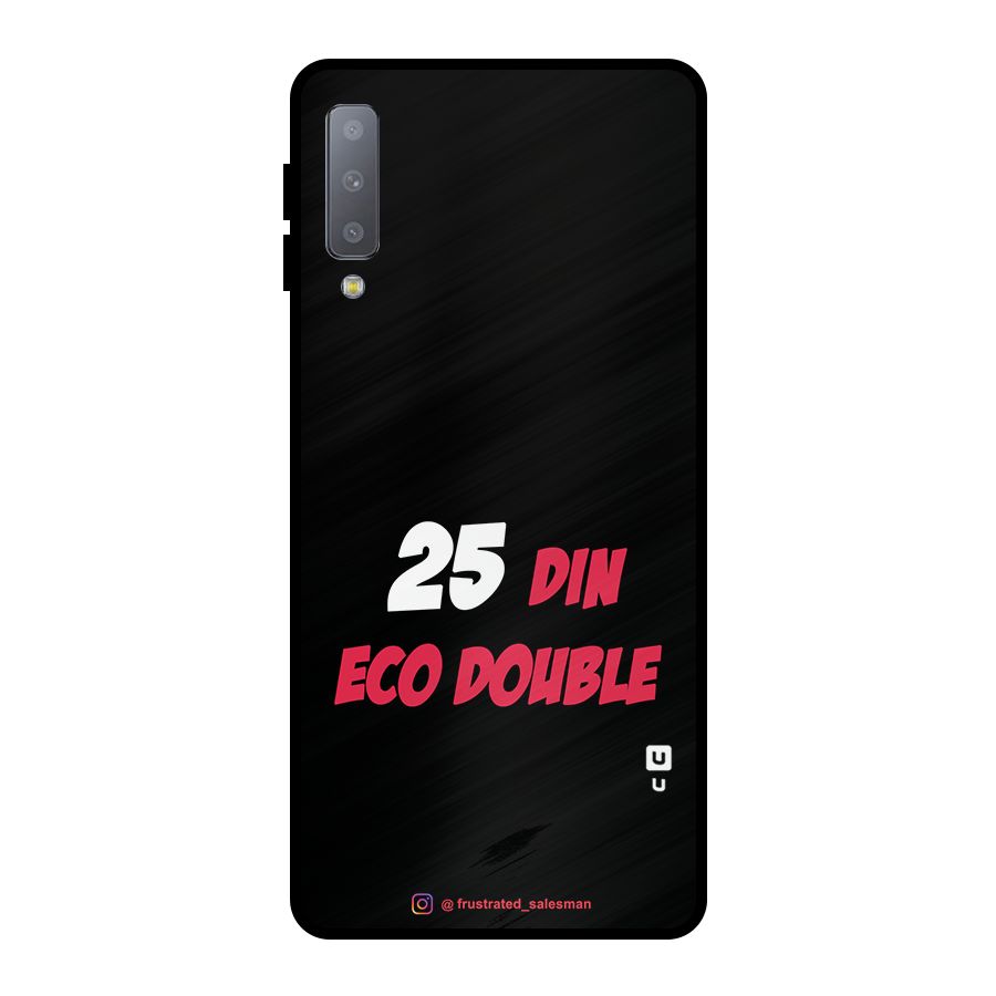 25 Din Eco Double Black Metal Back Case for Galaxy A7 (2018)