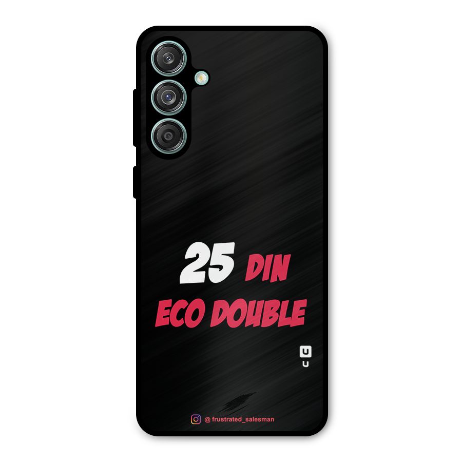 25 Din Eco Double Black Metal Back Case for Galaxy M55 5G