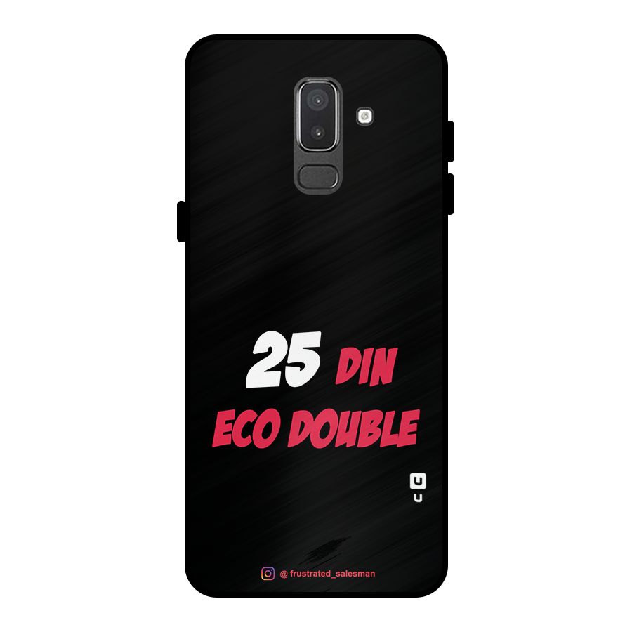 25 Din Eco Double Black Metal Back Case for Galaxy On8 (2018)