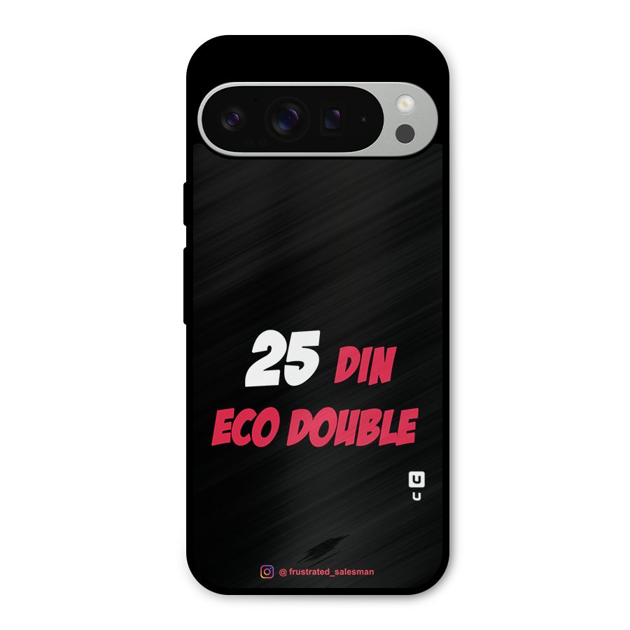 25 Din Eco Double Black Metal Back Case for Google Pixel 9 Pro XL