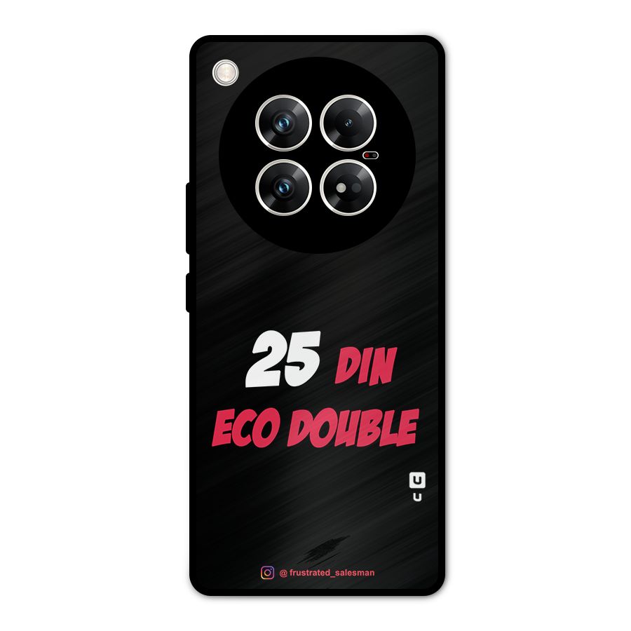 25 Din Eco Double Black Metal Back Case for Infinix Zero 40 5G