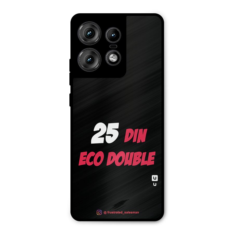 25 Din Eco Double Black Metal Back Case for Motorola Edge 50 Pro