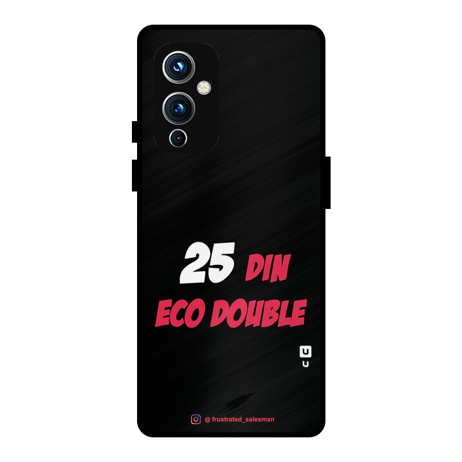 25 Din Eco Double Black Metal Back Case for OnePlus 9