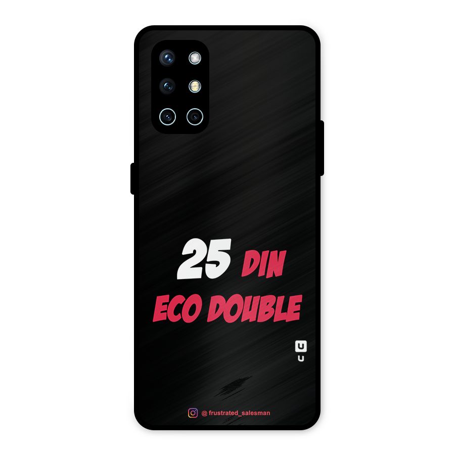 25 Din Eco Double Black Metal Back Case for OnePlus 9R