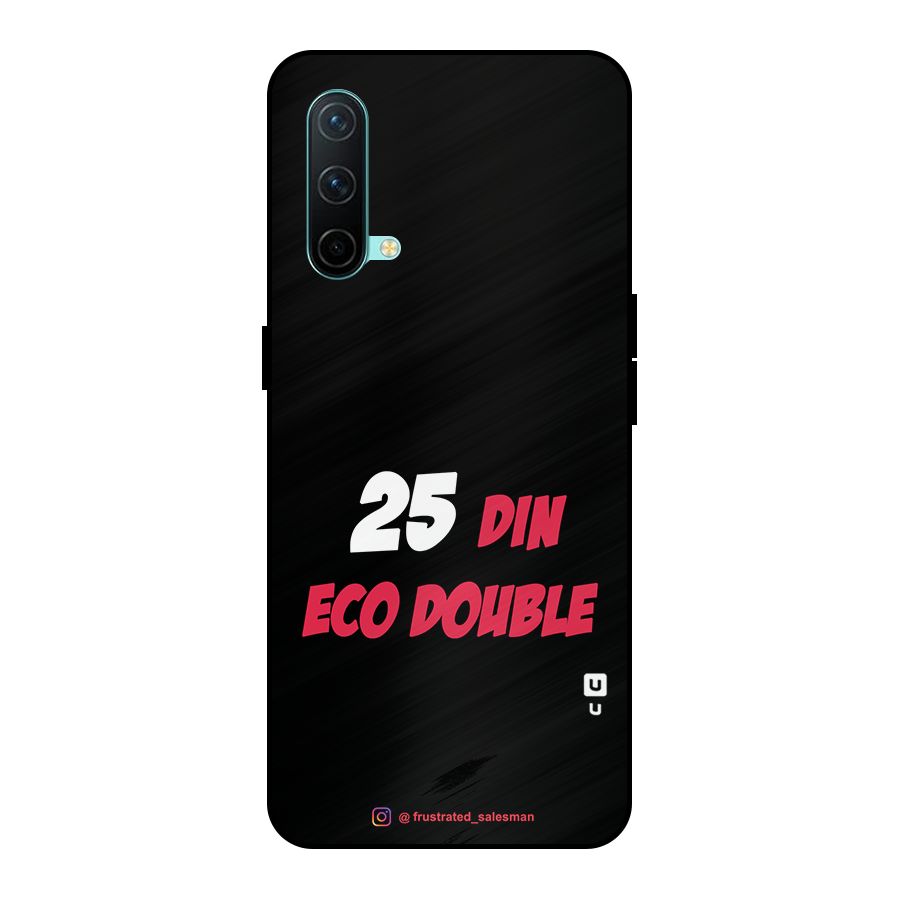 25 Din Eco Double Black Metal Back Case for OnePlus Nord CE 5G