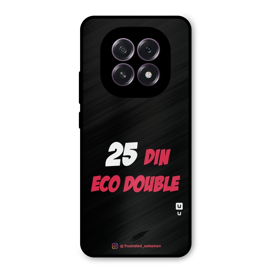 25 Din Eco Double Black Metal Back Case for Oppo F29