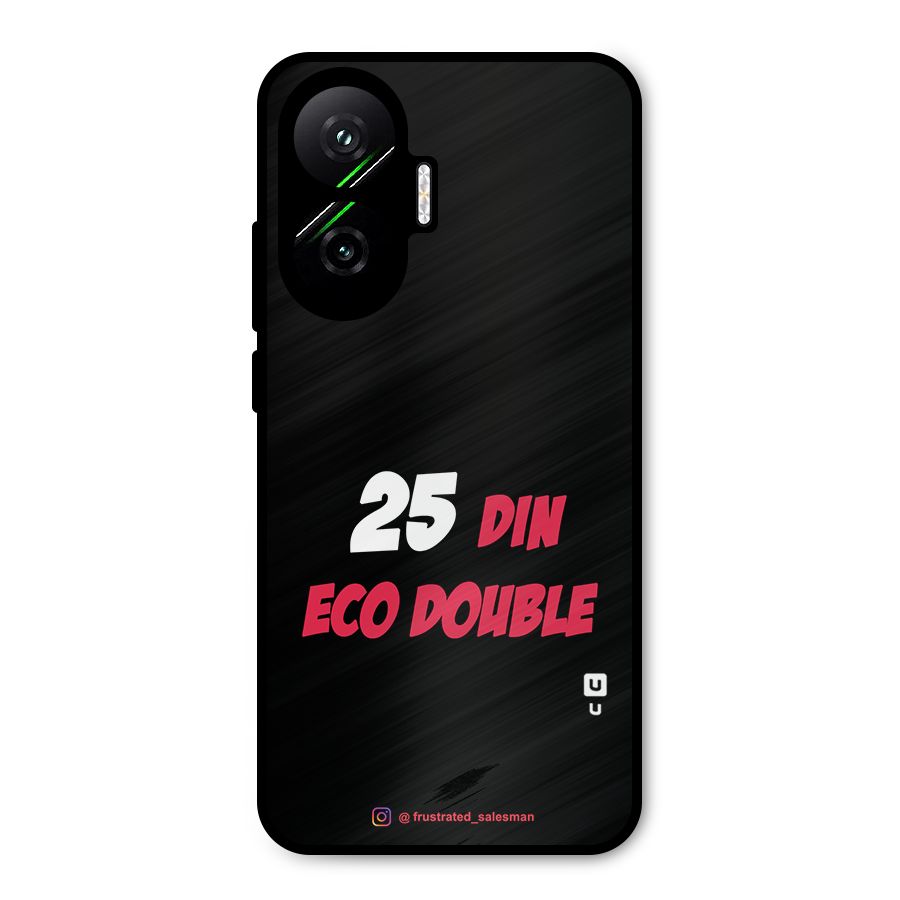 25 Din Eco Double Black Metal Back Case for Poco F7