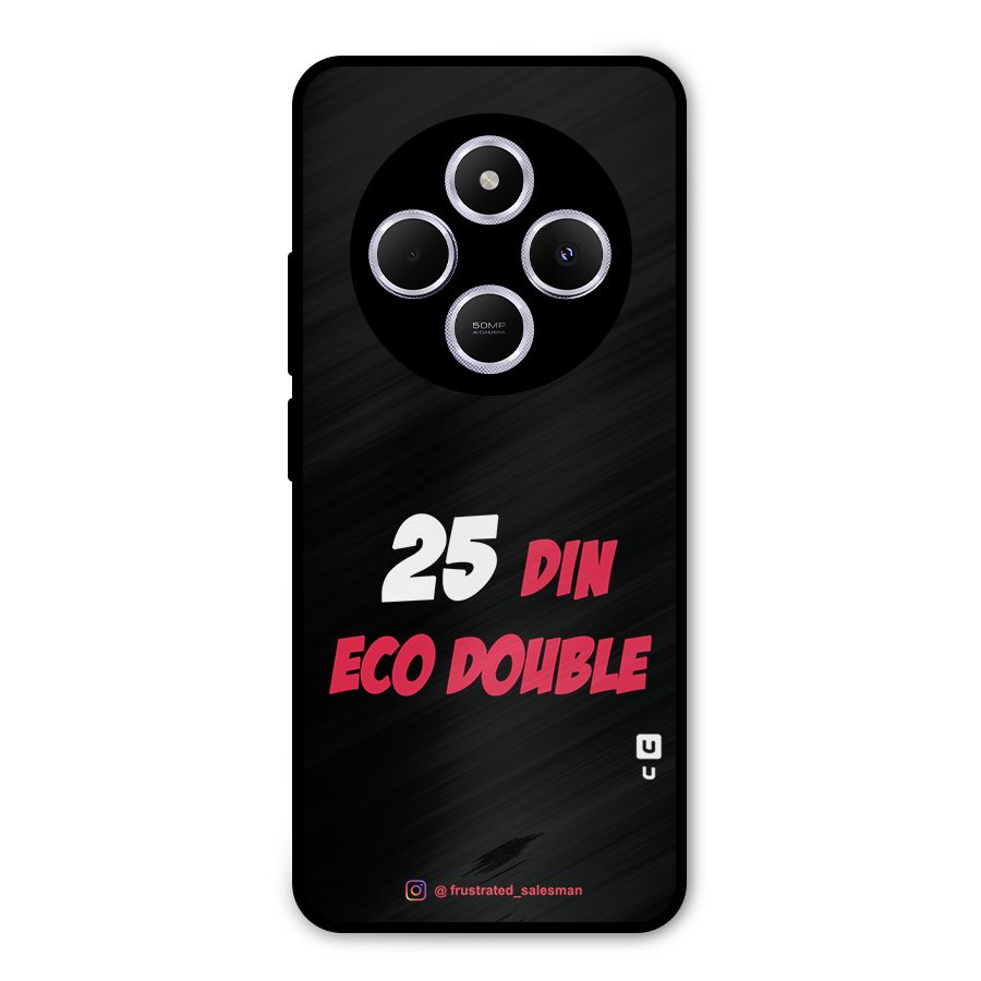 25 Din Eco Double Black Metal Back Case for Poco M7