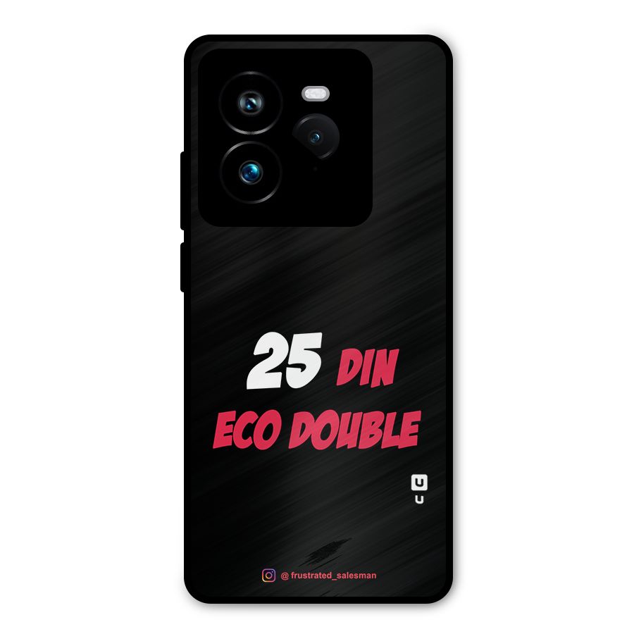 25 Din Eco Double Black Metal Back Case for Realme GT 7 Pro