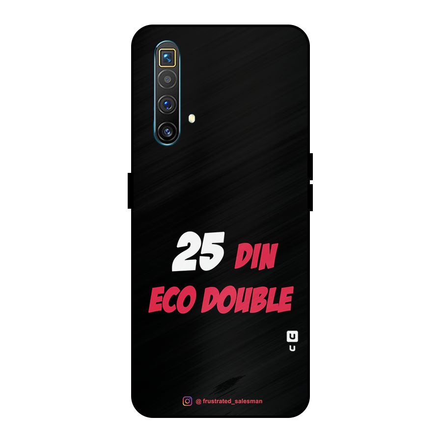 25 Din Eco Double Black Metal Back Case for Realme X3