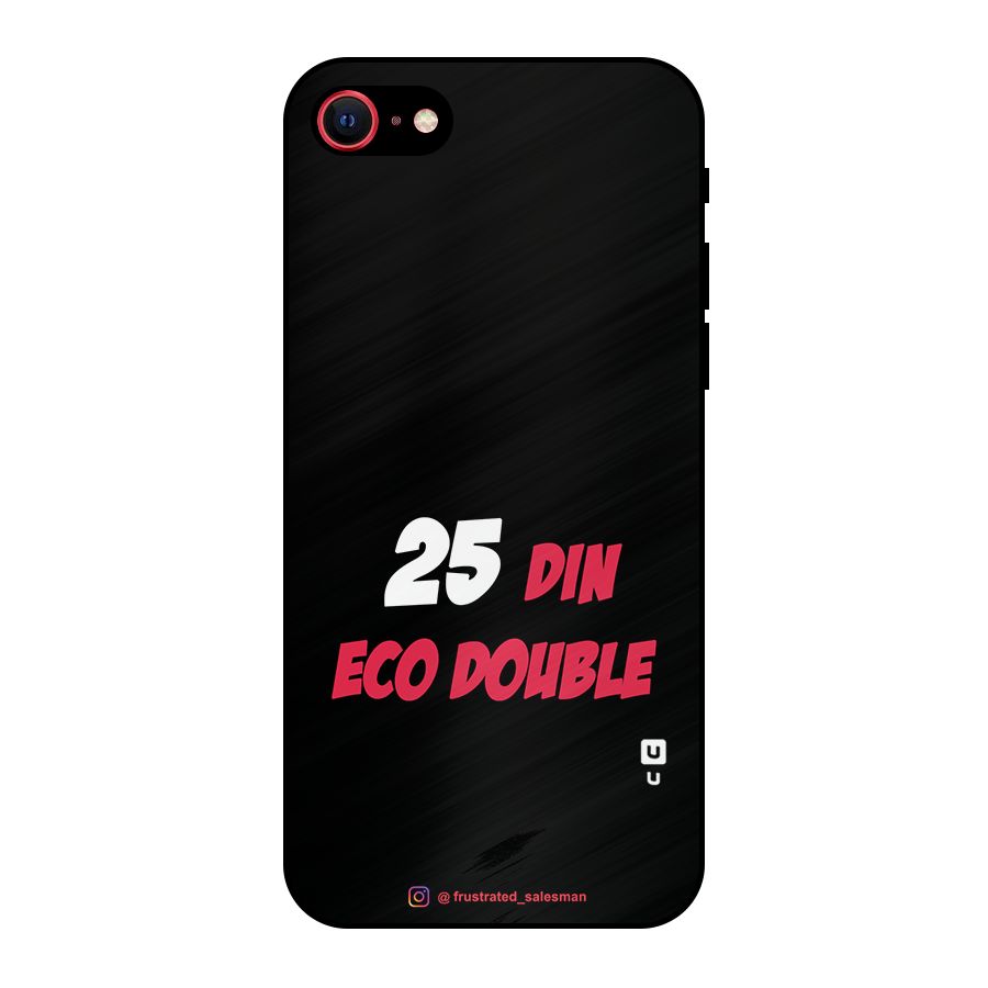 25 Din Eco Double Black Metal Back Case for iPhone 7