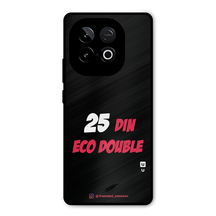 25 Din Eco Double Black Metal Back Case for iQOO Neo 10