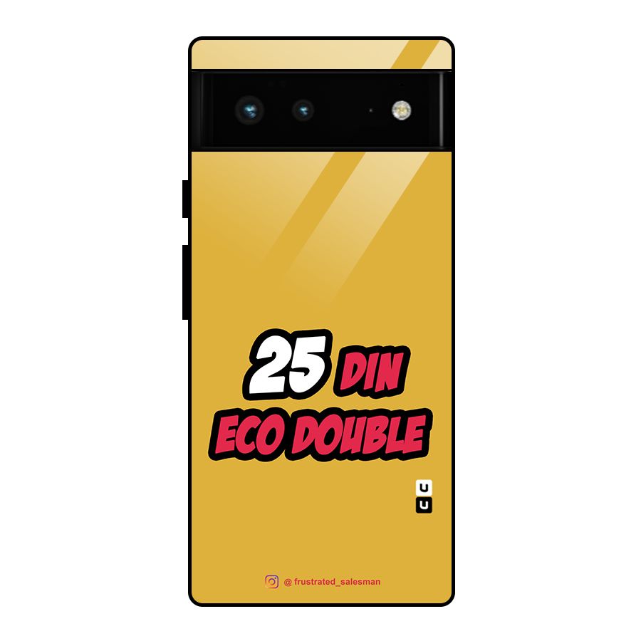 25 Din Eco Double Mustard Yellow Glass Back Case for Google Pixel 6