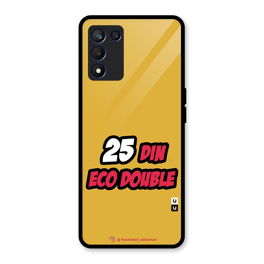 25 Din Eco Double Mustard Yellow Glass Back Case for Realme 9 5G Speed
