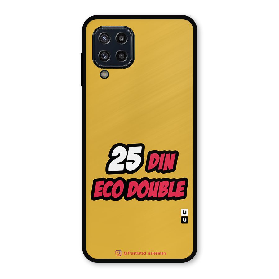 25 Din Eco Double Mustard Yellow Metal Back Case for Galaxy M32