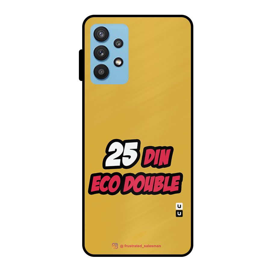 25 Din Eco Double Mustard Yellow Metal Back Case for Galaxy M32 5G