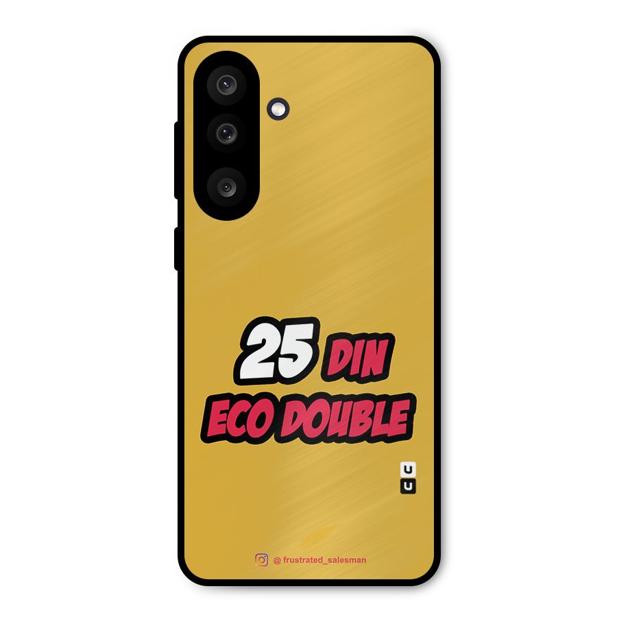 25 Din Eco Double Mustard Yellow Metal Back Case for Galaxy M56