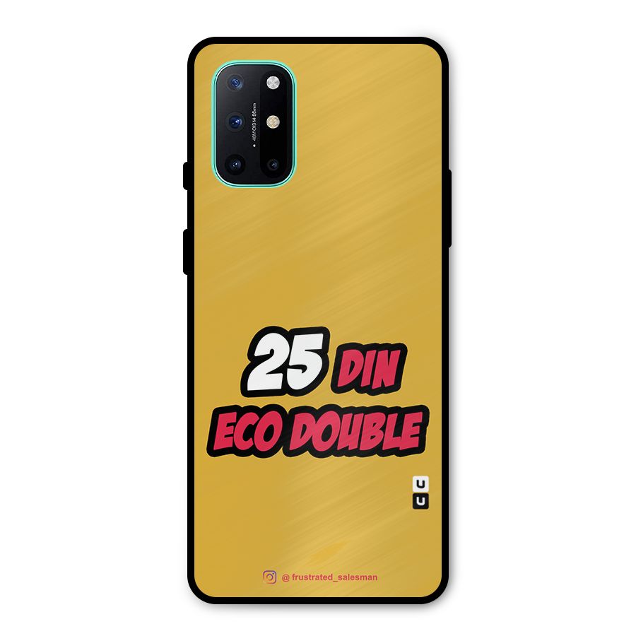 25 Din Eco Double Mustard Yellow Metal Back Case for OnePlus 8T