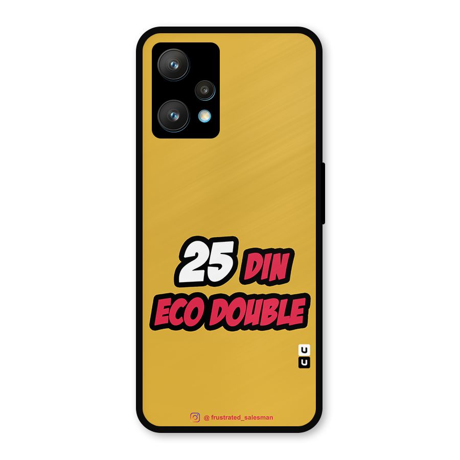 25 Din Eco Double Mustard Yellow Metal Back Case for Realme 9 Pro Plus 5G