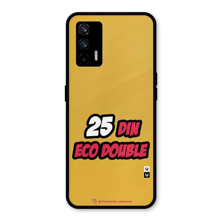 25 Din Eco Double Mustard Yellow Metal Back Case for Realme GT 5G