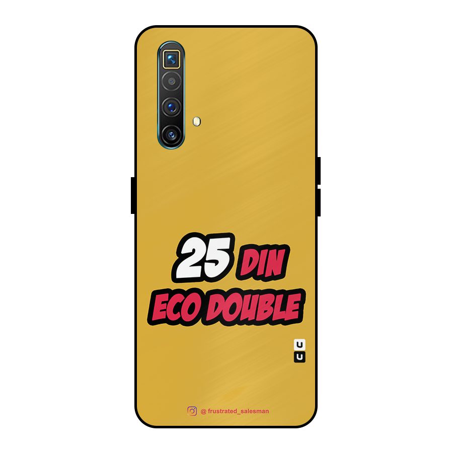 25 Din Eco Double Mustard Yellow Metal Back Case for Realme X3 SuperZoom