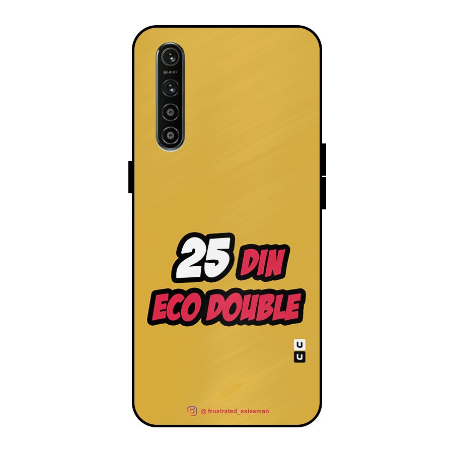 25 Din Eco Double Mustard Yellow Metal Back Case for Realme XT