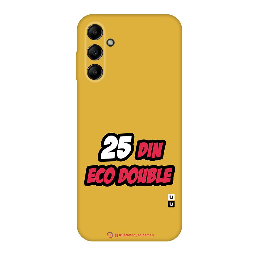 25 Din Eco Double Mustard Yellow Original Polycarbonate Back Case for Galaxy A14 5G