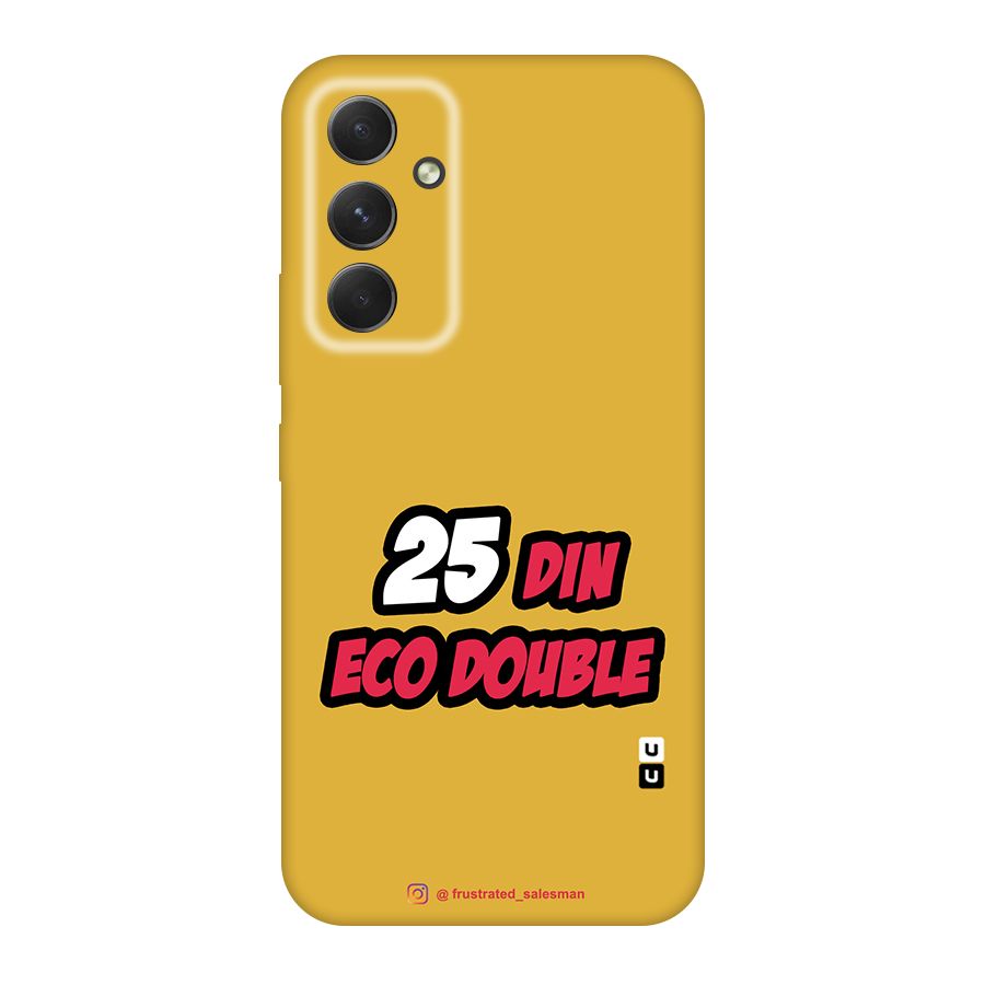 25 Din Eco Double Mustard Yellow Original Polycarbonate Back Case for Galaxy A54