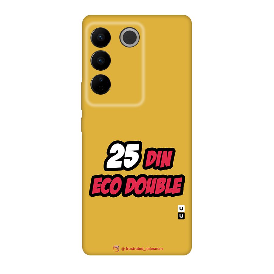 25 Din Eco Double Mustard Yellow Original Polycarbonate Back Case for Vivo V27