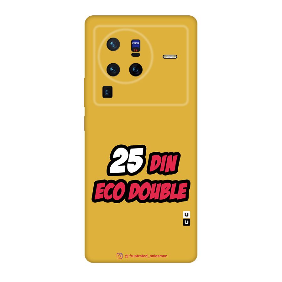 25 Din Eco Double Mustard Yellow Original Polycarbonate Back Case for Vivo X80