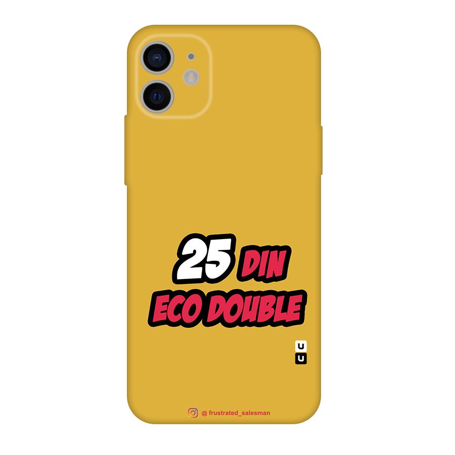 25 Din Eco Double Mustard Yellow Original Polycarbonate Back Case for iPhone 11