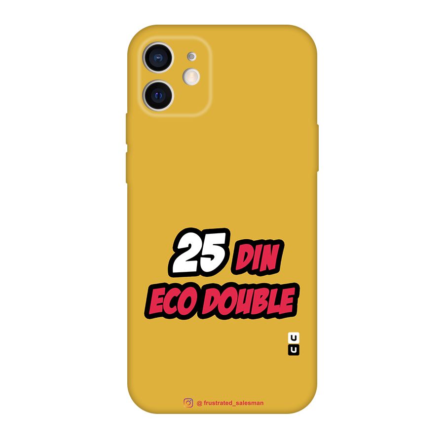 25 Din Eco Double Mustard Yellow Original Polycarbonate Back Case for iPhone 12